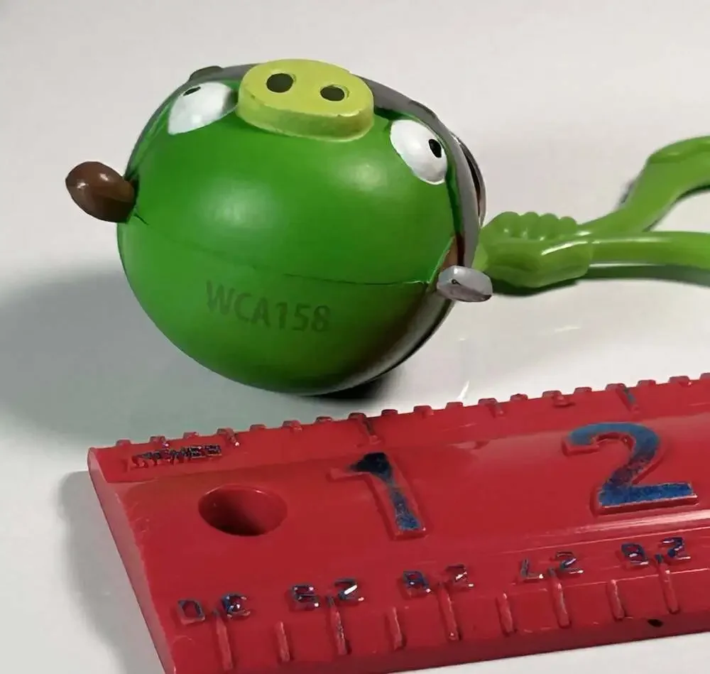 Angry Birds Green Pig Backpack Clip Keychain